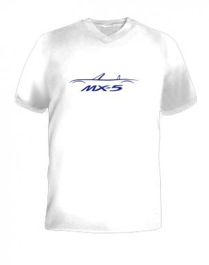 MX-5 T-Shirt Korte Mouw Wit XL