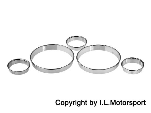 MX-5 Instrumenten Ringen Set Chroom I.L.Motorsport