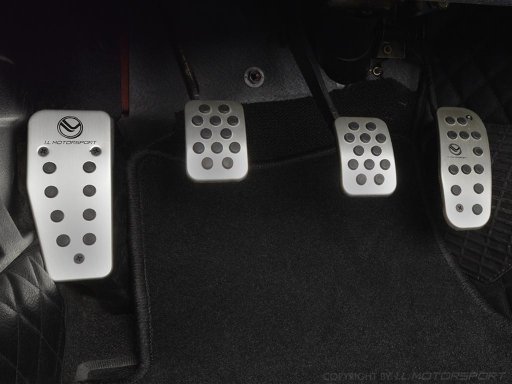 I.L. Foot Pedal set aluminium complete 4 pices