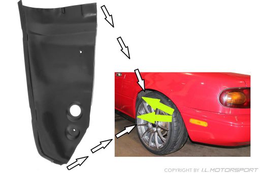 MX-5 Rear Left Lower Wheel Well Repair Section