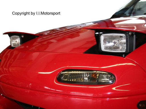 MX-5 Low Profile Headlight Kit Hella Rectangle