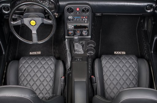 MX-5 Quilted Transmission Tunnel Trim Set