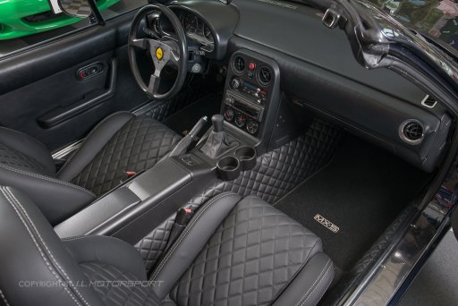 MX-5 Quilted Transmission Tunnel Trim Set