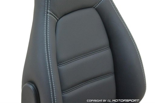 MX-5 Black Leather Exchange Seats With Silver Stitching