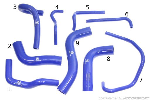 MX-5 Blue Silicone Cooling Hose Set I.L.Motorsport