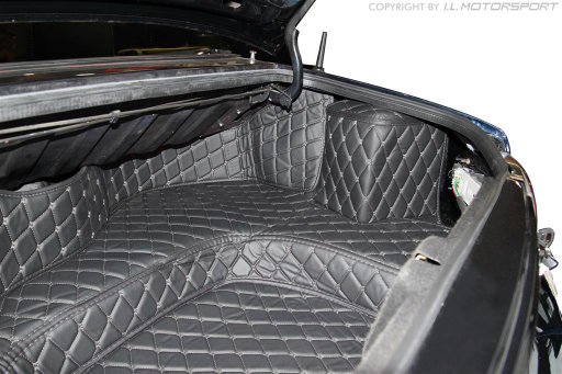 MX-5 Quilted Black Carpet Mat Set With Black Stitching 5 Piece