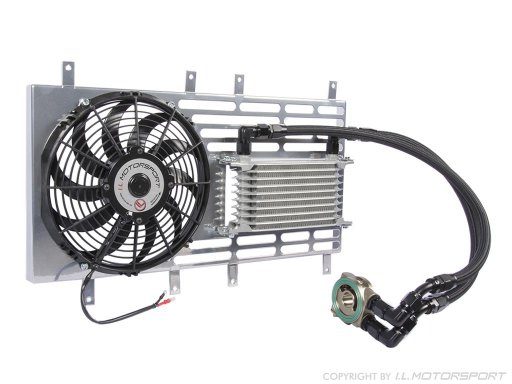 MX-5 Thermostat controlled oil cooler set with Spal fan