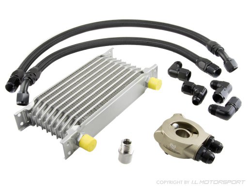 MX-5 Thermostat controlled oil cooler set with Spal fan