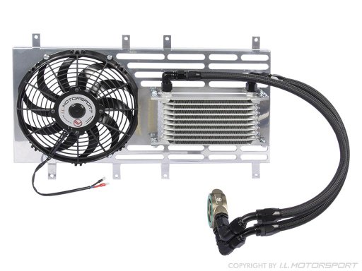 MX-5 oil cooler set with Spal fan without thermostat