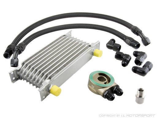 MX-5 oil cooler set with Spal fan without thermostat