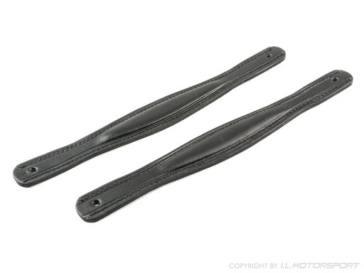 MX-5 Leather Door Pulls Set, Vintage Style - black