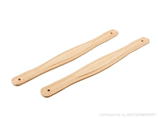 MX-5 Leather Door Pulls Set, Vintage Style - beige-brown