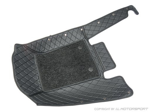 MX-5 Mattensatz schwarz/schwarze mit Rautenstepp Applikation NA LHD