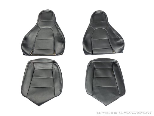  MX-5 IL Motorsport set kunst lederen stoelhoezen zwart stiksel NA Pilootstoelen 