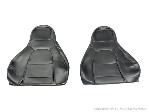  MX-5 IL Motorsport set kunst lederen stoelhoezen zwart stiksel NA Pilootstoelen 