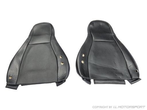 MX-5 IL Motorsport set echt lederen stoelhoezen  zilver diamond stiksel NA Pilootstoelen 