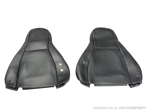 MX-5 IL Motorsport set kunst lederen stoelhoezen zilver diamond stiksel NA Pilootstoelen 