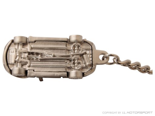 MX-5 Keyring Silver Eloxated MK1 Model