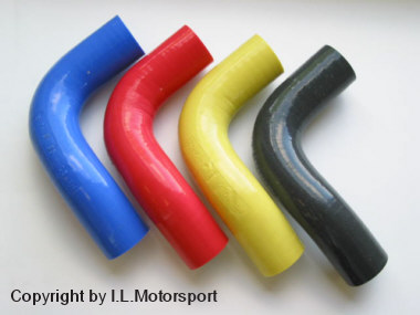 Lower Bottom Radiator Hose, Silicone Red