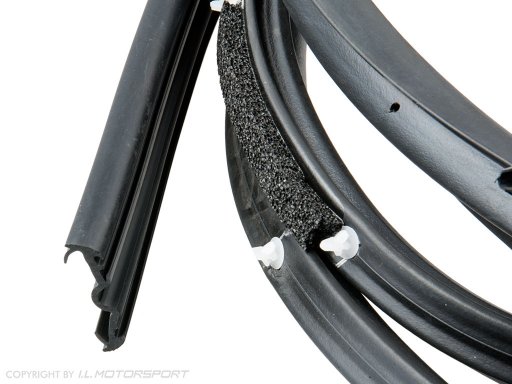 MX-5 deurrubber links compleet met bevestigingsclips