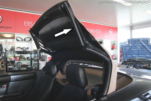 MX-5 Kap Rubber Zijkant Links Voorzijde - Uitverkoop