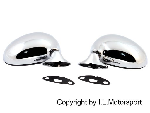 MX-5 Manuele Spiegel Set Verchroomd ECE Type Approved I.L.Motorsport