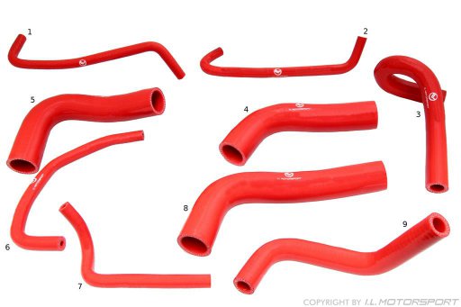 MX-5 Red Silicone Cooling Hose Set I.L.Motorsport