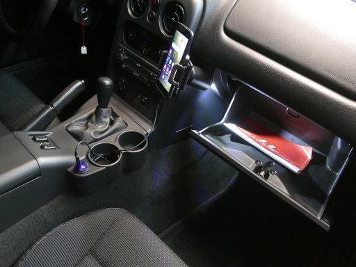 MX-5 Universal Cell Phone Mount with lighting 