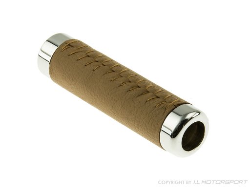 MX-5 Dark Tan Leather / Chromed Handbrake Sleeve