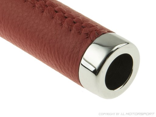 MX-5 Red Leather / Chromed Handbrake Sleeve I.L.Motorsport