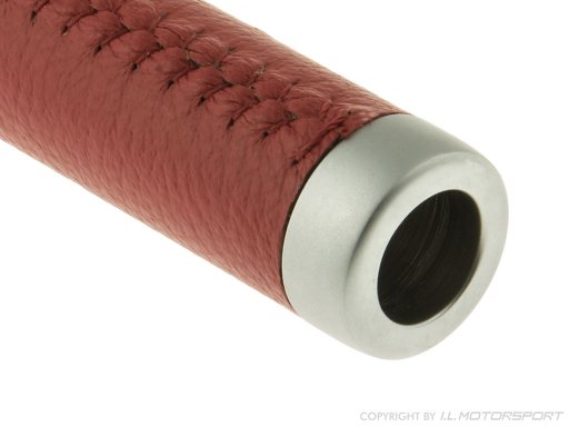 MX-5 Red Leather / Silver Handbrake Sleeve I.L.Motorsport