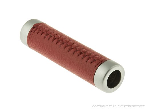 MX-5 Handrem Greep Rood Leder / Zilver I.L.Motorsport