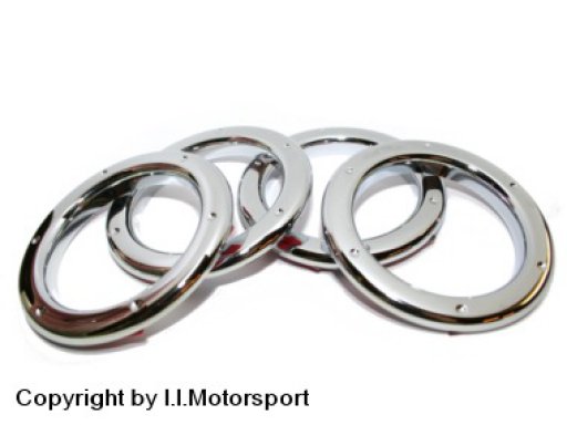 MX-5 ventilation nozzle rings TT style - Messing chromed