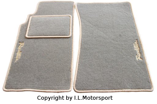 MX-5 Floor Mats Beige Roadster Logo