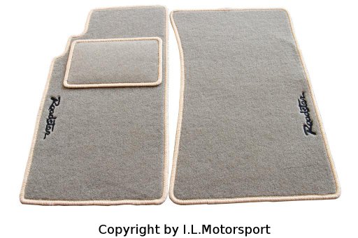 MX-5 Floor Mats Black Roadster Logo