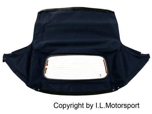 MX-5 Blue Mohair Hood With Glass Window 