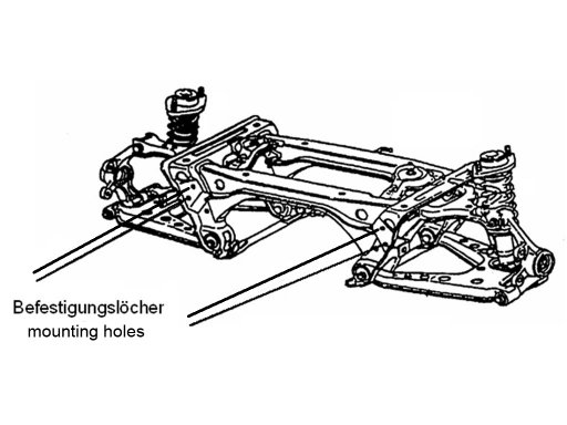 MX-5 Strebe Achsträger hinten