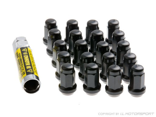 MX-5 Velgsloten 20 Delige Set Zwart