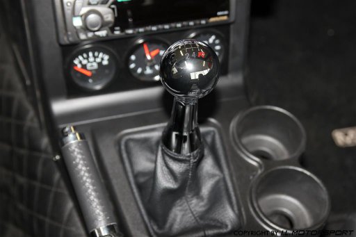 MX-5 Chromed Easy Shifter Gear Knob with Shift Pattern & Leather Gearlever Gaiter 5 Speed