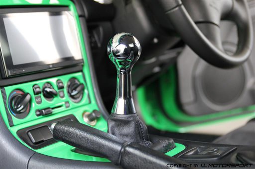 MX-5 Verchroomde Easy Shifter Versnellingspook Met 6 Schakel Patroon & Schakelzak