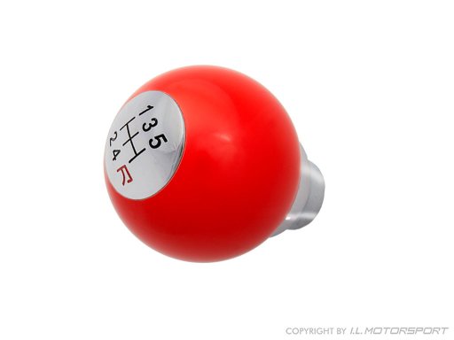 MX-5 shift knob snooker chromed / red 5 speed