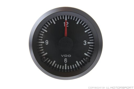 MX-5 Analogue Clock Black VDO