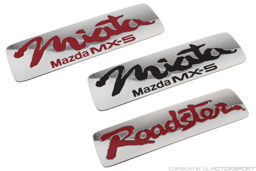 MX-5 Red 'Roadster' Badge