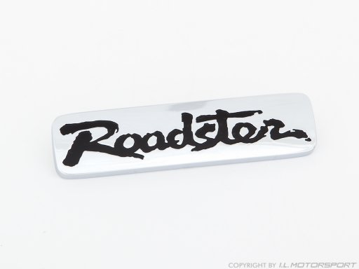 MX-5 Emblem Roadster chrom / schwarz