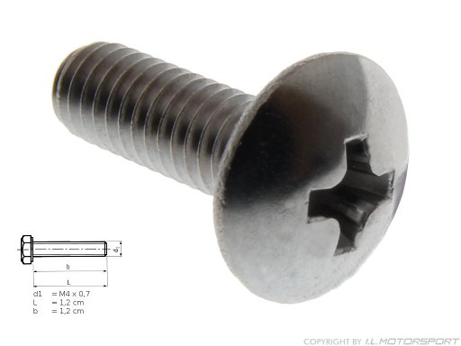 MX-5 Hardtop Weatherstrip Retainer Screw