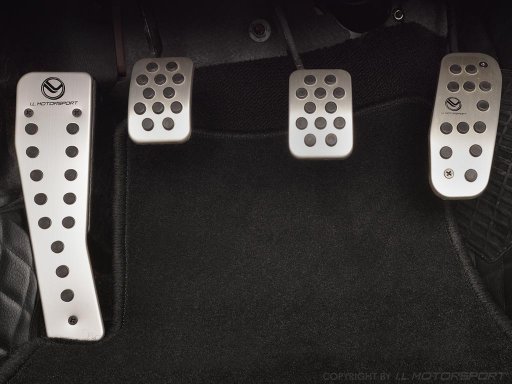 I.L. Foot Pedal set aluminium complete 4 pices