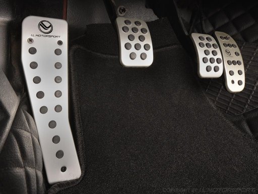 I.L. Foot Pedal set aluminium complete 4 pices