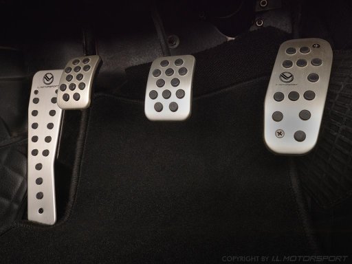 I.L. Foot Pedal set aluminium complete 4 pices