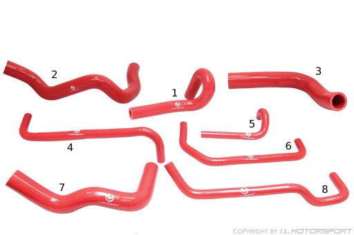 MX-5 Red Silicone Cooling Hose Set I.L.Motorsport