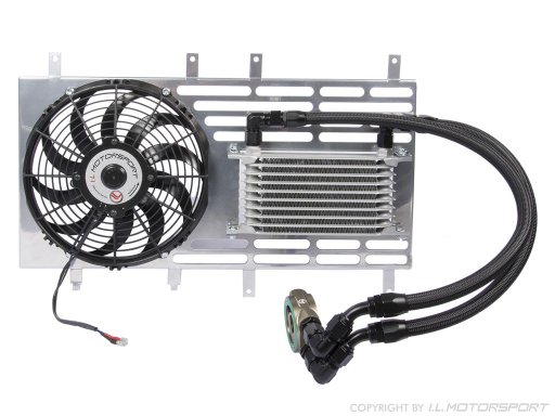 MX-5 Thermostat controlled oil cooler set with Spal fan